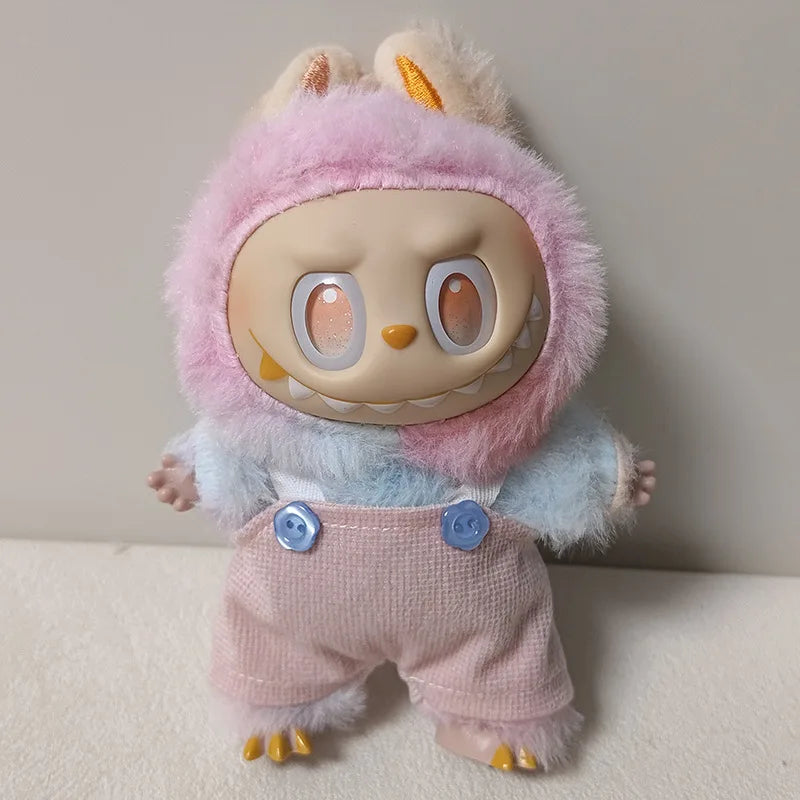 17cm Labubu V3 V2 V1 Trendy Clothes Outfit Accessories Idol Doll Clothing for Kid Gift Labubu Ropa