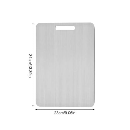 316 Stainless Steel Panel and Chopping Board Kitchen Household Thickened Double Sided Cutting Board Block Kneading Dough Board