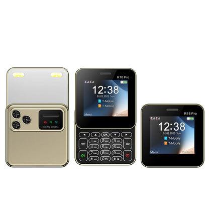 2024 NEW SERVO R18Pro Rotating Screen Mini Mobile Phone Flashlight Magic Voice 2.4" Button Slider Cell Phones Dual SIM Standby
