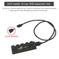 PWM Cooler Fan HUB Splitter Extension  RGB Fan Hub ARGB Cable Splitter Hub Adapter Computer Desktop Accessories 10-in-1