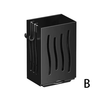 Multifunctional Kitchen Utensil Plastic Rack Wall-Mounted Draining Fork Chopstick Holder Plastic Spoon Box Freestanding
