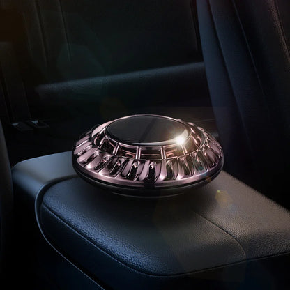 Solar Auto Rotating Spaceship Car Aromatherapy Perfume Air Freshening Essential Oil Car Diffuser Air Cleaner Perfume