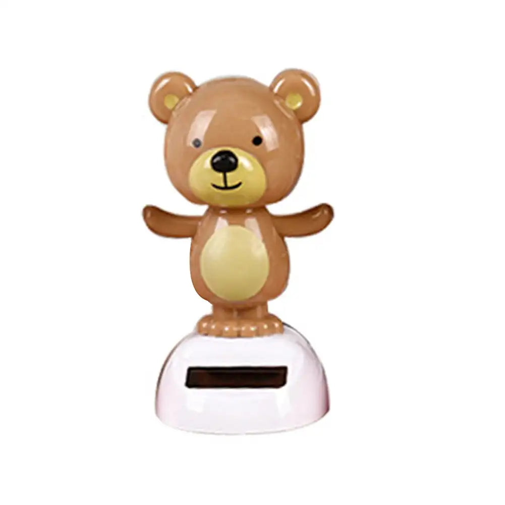 Car Interior Solar Dancing Toy Cute Swinging Animals Dashboard Ornament Auto Home Decoration Solar Powered for Baby Child Gifts