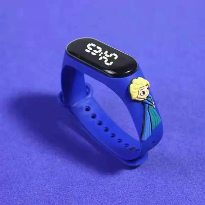 Pokemon Pikachu Avengers Spiderman LED Student Kids Sports Touch Cartoon Electronic Clock Watch Boys Girls Christmas Gifts Toys