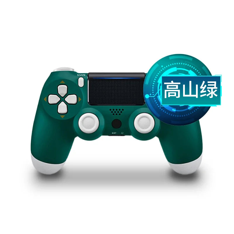 For PS4 Gamepad Dual Hall Joystick for PS4 BT Wireless RGB Glare Light Mobile Phone Computer PC Android Steam