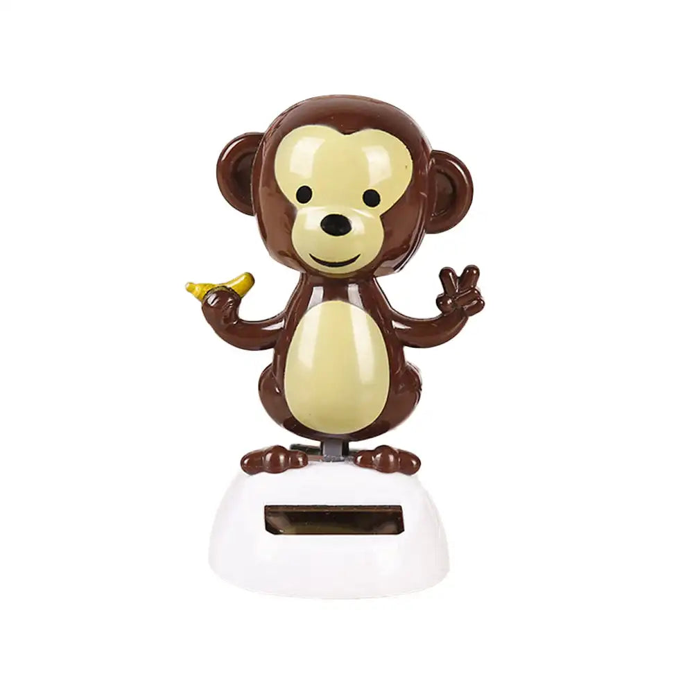 Car Interior Solar Dancing Toy Cute Swinging Animals Dashboard Ornament Auto Home Decoration Solar Powered for Baby Child Gifts