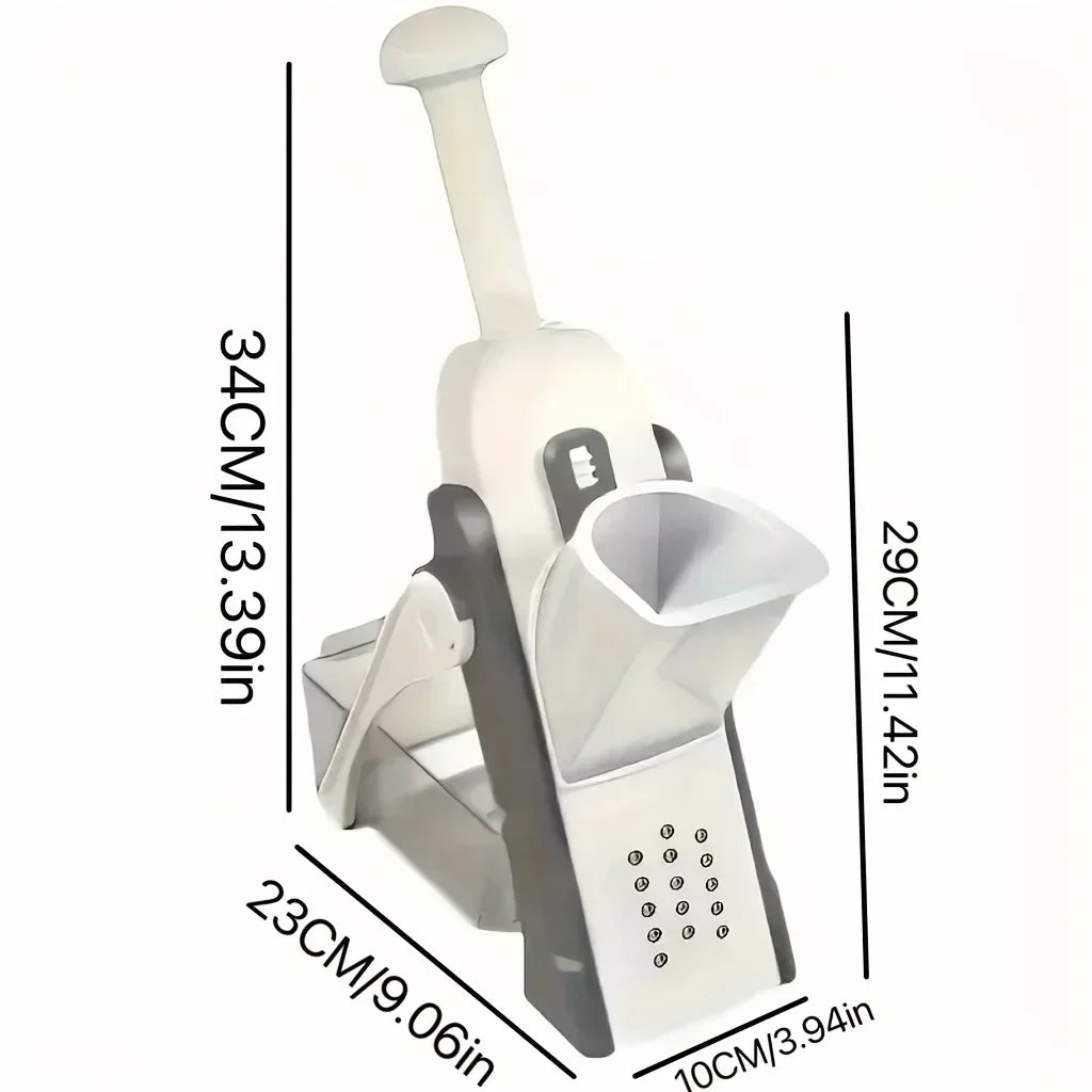 Adjustable Slicer, Vegetable Dicing, Stainless Steel Blade Kitchen Gadget, Manual Operation