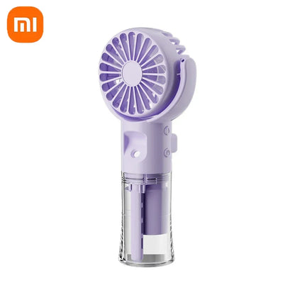 Xiaomi Portable Humidifier Fan Mini Handheld Misting Fan Portable Rechargeable Handheld Fan with Humidifier Mini Water Spray Fan