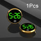 LED Car Clock Luminous Automobiles Internal Stick-On Mini Digital Clocks Auto Ornament Car Accessories