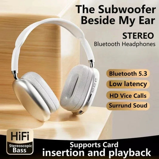 P9 Headset Wireless Bluetooth 5.3 Outdoor Headphone Mic Noise Cancelling Hifi Stereo Sound Earphone For Sports Gaming Headphones