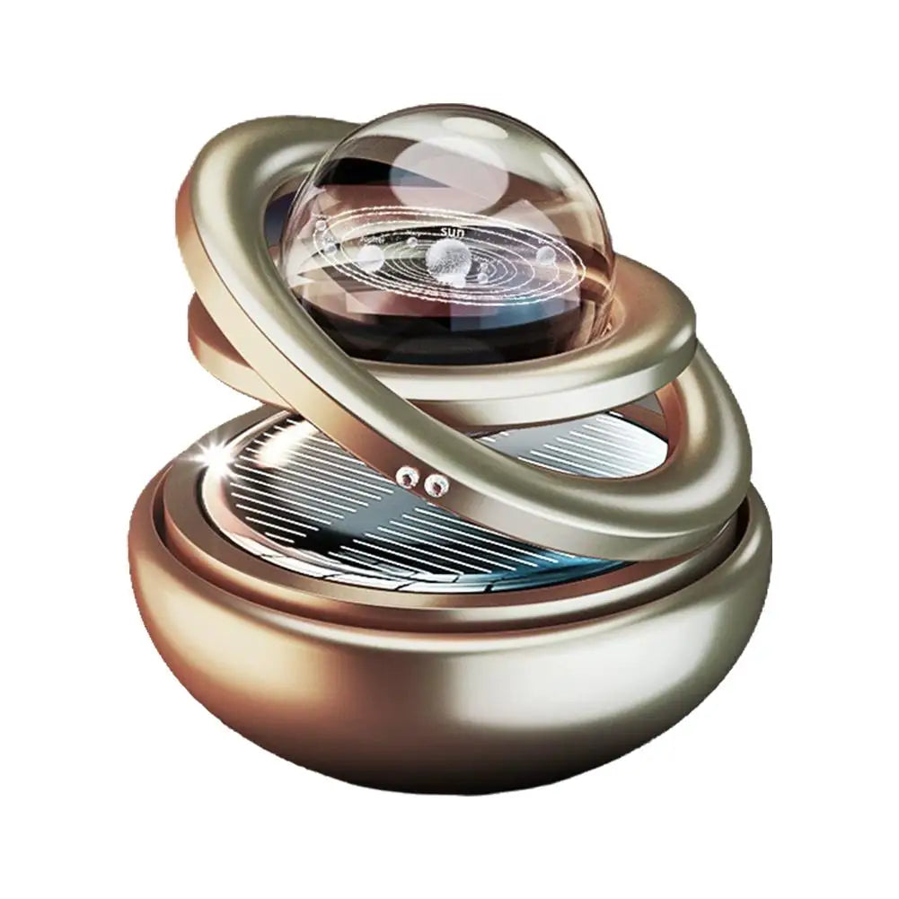 Solar Power Car Perfume Car Air Freshener Solar Ornaments Rotating Aromatherapy Perfume Ornaments Creative Car Diffuser