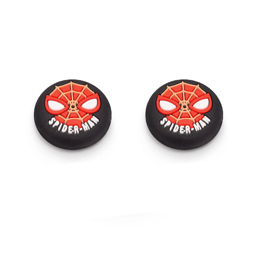 2pcs/set Marvel Games Console Thumb Grip Cap Cover Kawaii Spiderman Playstation PS5 PS4 Xbox Series Joystick Protective Cap