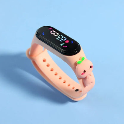 Disney Mickey Children Watches For Girls Electronic Bracelet Sports Touch LED Spiderman Doll Kids Watch Women Waterproof Clock