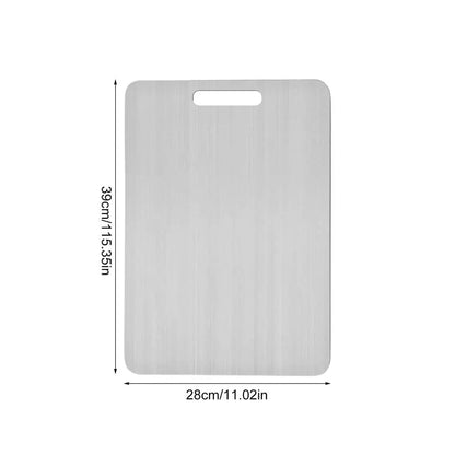 316 Stainless Steel Panel and Chopping Board Kitchen Household Thickened Double Sided Cutting Board Block Kneading Dough Board