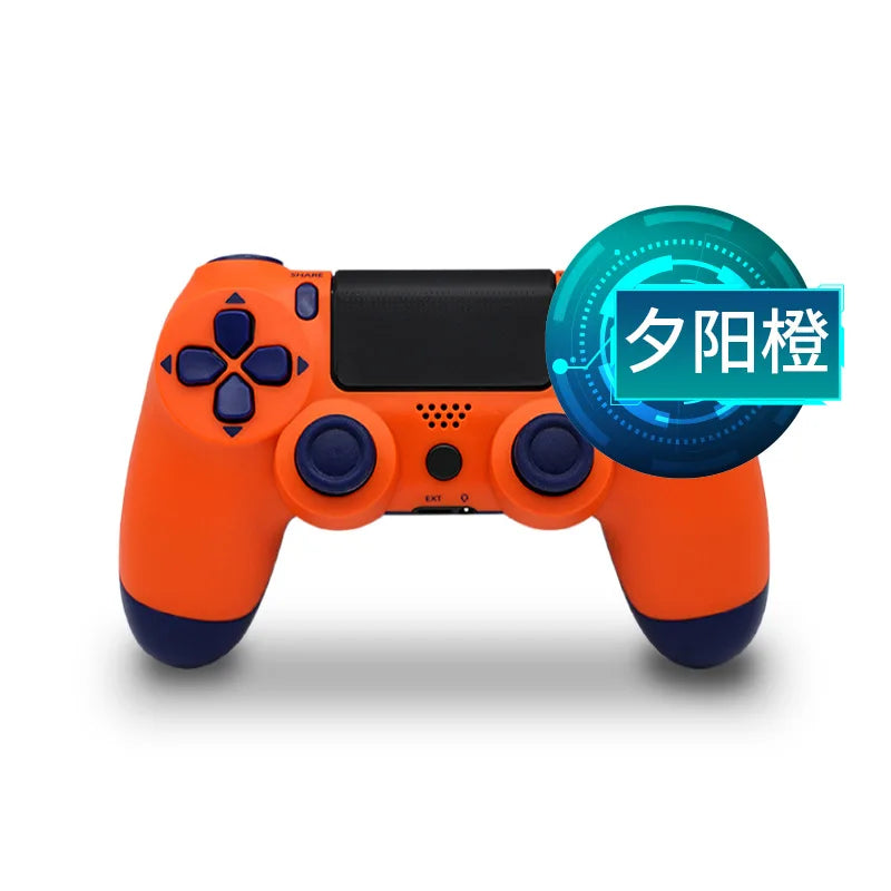 For PS4 Gamepad Dual Hall Joystick for PS4 BT Wireless RGB Glare Light Mobile Phone Computer PC Android Steam