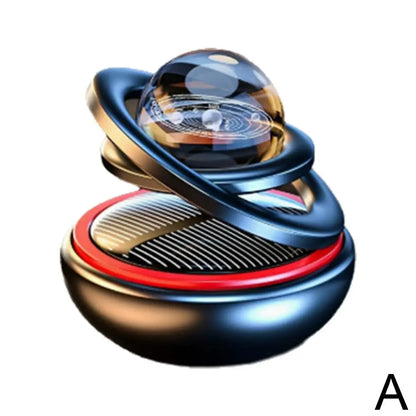Solar Power Car Perfume Car Air Freshener Solar Ornaments Rotating Aromatherapy Perfume Ornaments Creative Car Diffuser