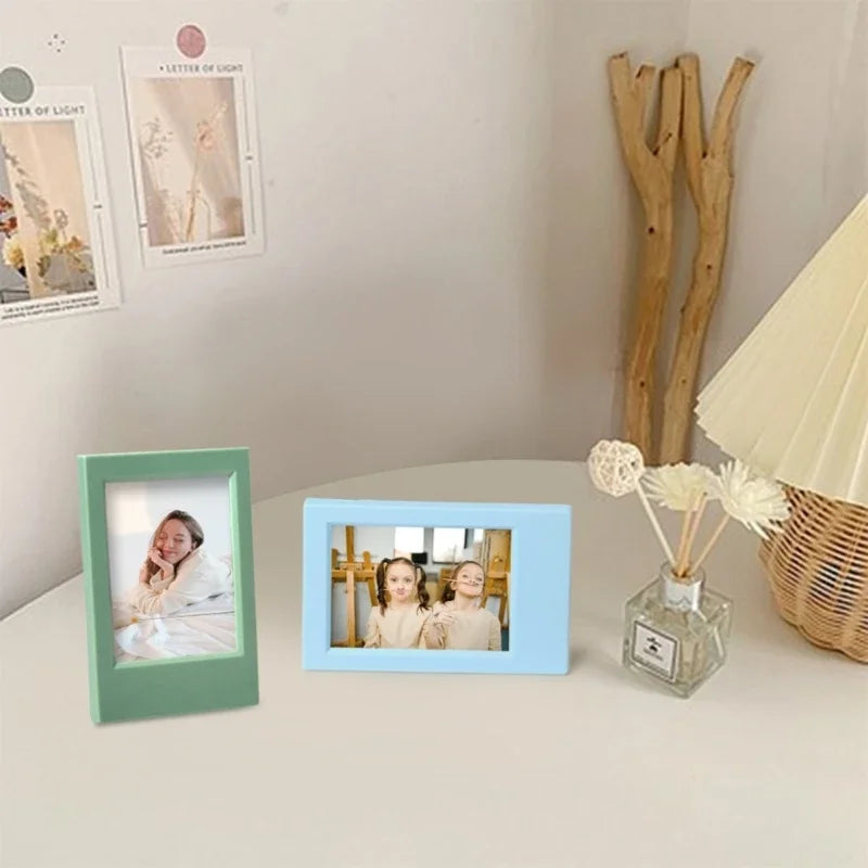 3 Inch Mini Photo Frame for Polaroid Picture Frame Tabletop Photocard Display Desktop Stand Home Office Decorations Gift