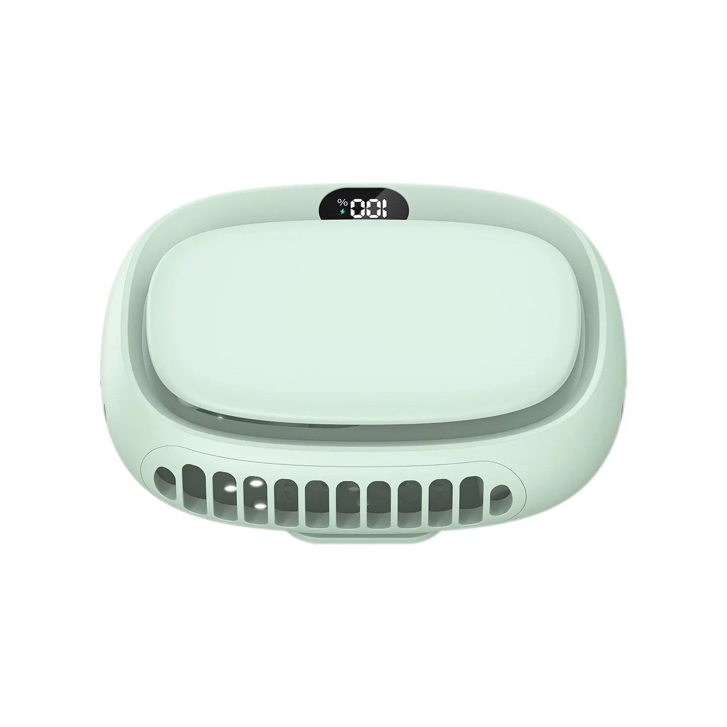 2024 New 1800mAh Handheld Mini Fan Multifunction Neck Hanging Fans 5 Speed USB Rechargeable Fan with Display Screen
