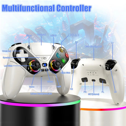 Gamepad for PS5/PC Gaming Controllers Handle Hall Effect Triggers RGB Turbo Vibration Touch Programmable Buttons Game Controller