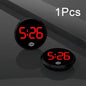 LED Car Clock Luminous Automobiles Internal Stick-On Mini Digital Clocks Auto Ornament Car Accessories