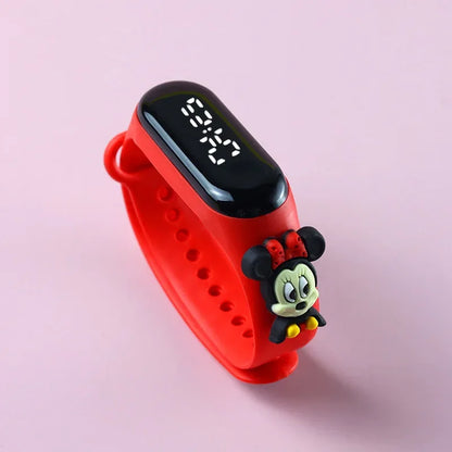 Pokemon Pikachu Avengers Spiderman LED Student Kids Sports Touch Cartoon Electronic Clock Watch Boys Girls Christmas Gifts Toys