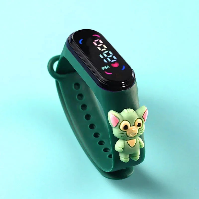 Disney Mickey Children Watches For Girls Electronic Bracelet Sports Touch LED Spiderman Doll Kids Watch Women Waterproof Clock