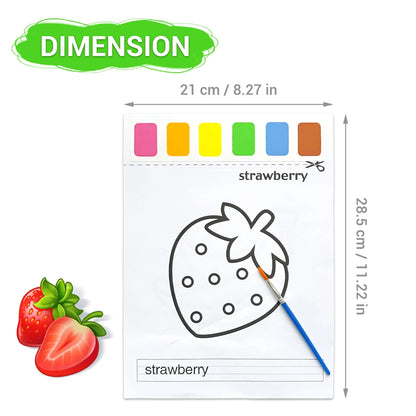 Children's drawing set Colored pencil coloring book 8 pieces of patterned paper suitable for children over 3 years old