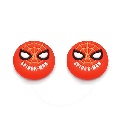 2pcs/set Marvel Games Console Thumb Grip Cap Cover Kawaii Spiderman Playstation PS5 PS4 Xbox Series Joystick Protective Cap