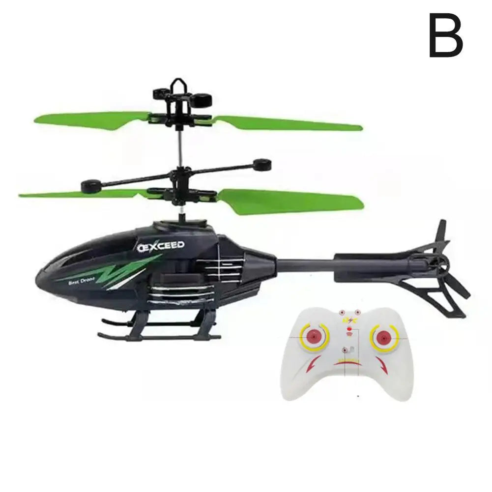 Remote Control Helicopter 2 Channel RC Helicopter Toys for Kids Flying Toys Infraed Induction Suspension Aircraft Charging Gifts