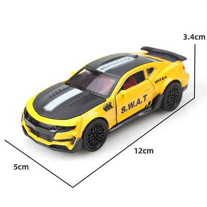 Alloy car metal elastic force simulation for small cars  sports cars, decorative parts for open doors, Toy vehicles toy car