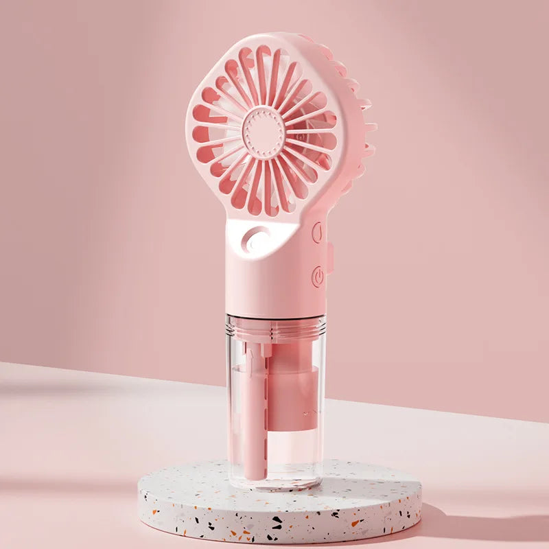 Xiaomi Portable Humidifier Fan Mini Handheld Misting Fan Portable Rechargeable Handheld Fan with Humidifier Mini Water Spray Fan