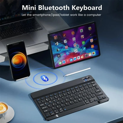 Mini Bluetooth Keyboard Wireless gaming Mouse Keyboard Rainbow Backlit RGB Keyboard For iPad Phone Tablet Android iOS Windows