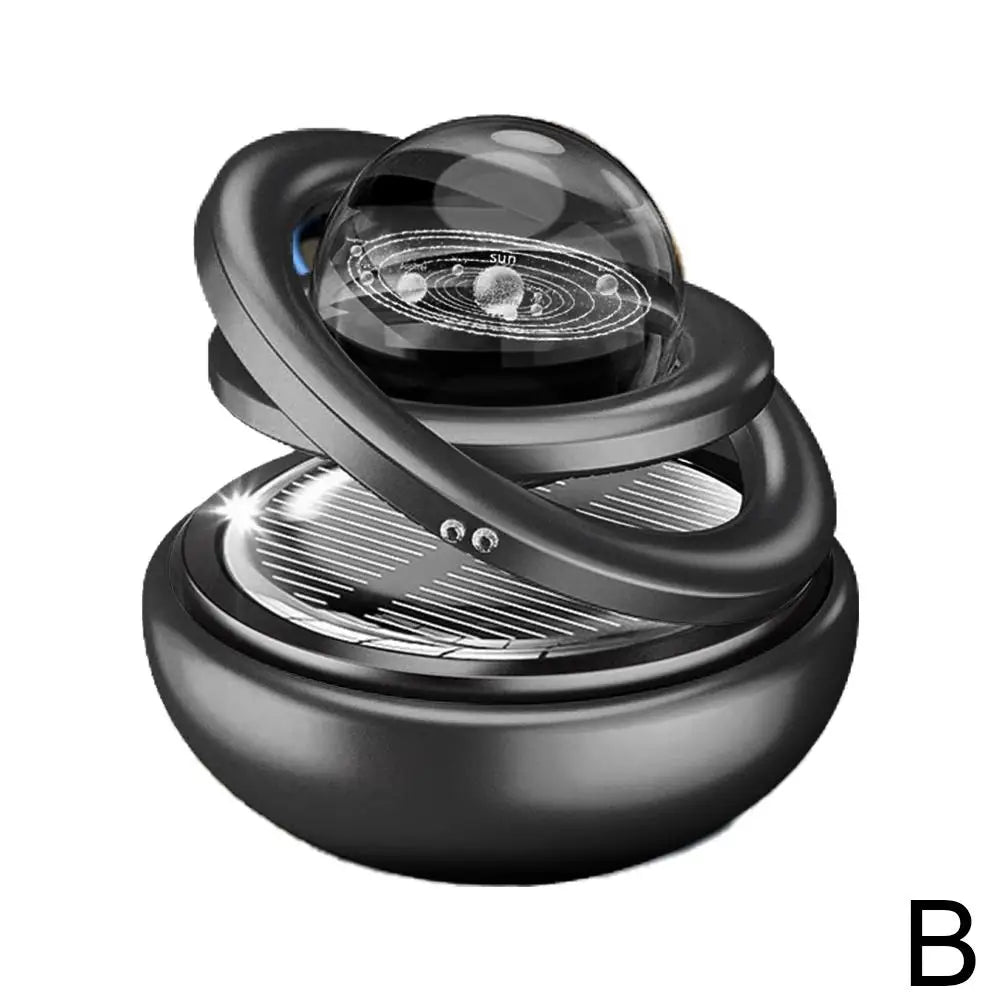 Solar Power Car Perfume Car Air Freshener Solar Ornaments Rotating Aromatherapy Perfume Ornaments Creative Car Diffuser