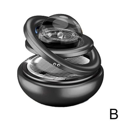 Solar Power Car Perfume Car Air Freshener Solar Ornaments Rotating Aromatherapy Perfume Ornaments Creative Car Diffuser