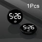 LED Car Clock Luminous Automobiles Internal Stick-On Mini Digital Clocks Auto Ornament Car Accessories