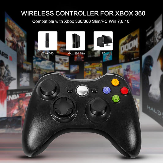 2.4G Wireless Gamepad Gaming Controller For Xbox 360/ 360 Slim/PC Video Game Consoles 3D Rocker Joystick Game Handle accessories