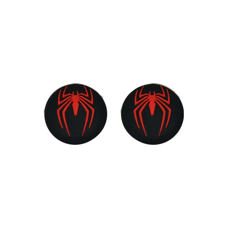 1pair Disney SpiderMan Deadpool Thumb Grip Cap Cover Playstation PS5 PS4 Xbox Series Cartoon Gameing Controller Accessories Gift