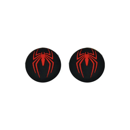 1pair Disney SpiderMan Deadpool Thumb Grip Cap Cover Playstation PS5 PS4 Xbox Series Cartoon Gameing Controller Accessories Gift