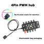 PWM Cooler Fan HUB Splitter Extension  RGB Fan Hub ARGB Cable Splitter Hub Adapter Computer Desktop Accessories 10-in-1