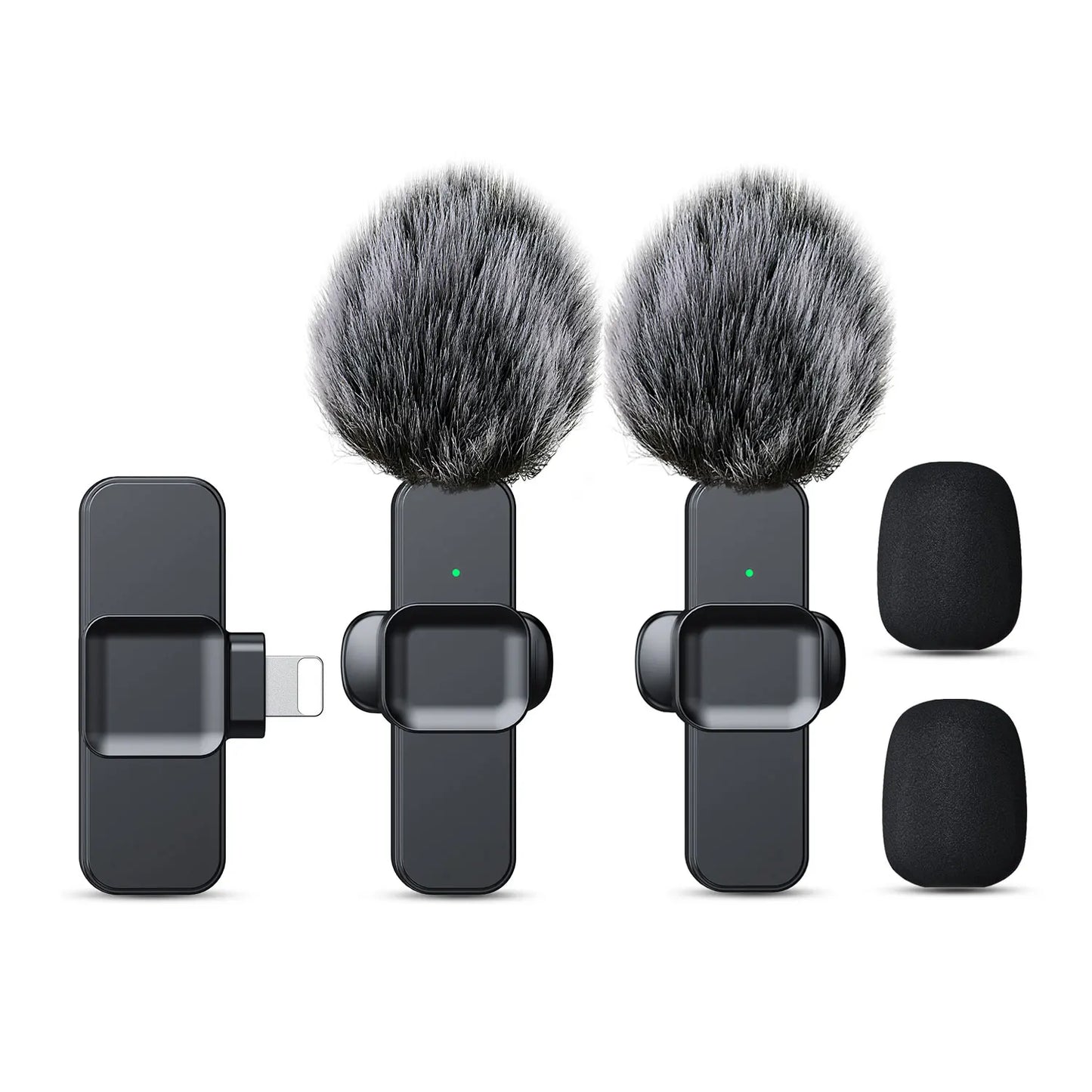 SNZIYAG K10 Wireless Lavalier Microphone Portable Audio Video Recording Mini Microphone for iPhone Android PC Live Gaming Phone