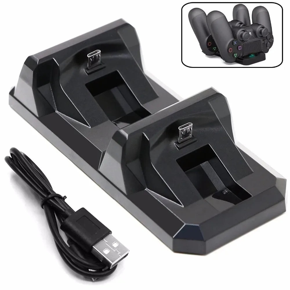 For PS4 Controller USB Dual Charger Dock Gaming Charging Stand Holder For Sony PlayStation 4 Wireless Gamepad Controle Charger