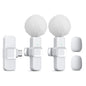 SNZIYAG K10 Wireless Lavalier Microphone Portable Audio Video Recording Mini Microphone for iPhone Android PC Live Gaming Phone