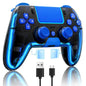 For PS4 Gamepad Dual Hall Joystick for PS4 BT Wireless RGB Glare Light Mobile Phone Computer PC Android Steam