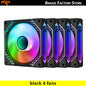 aigo Air12s PC Case Fan 12cm 4Pin 5V 3Pin ARGB Cyclic Mirror Light Effect PWM CPU 120mm Cooling Fan infinite space ventilador