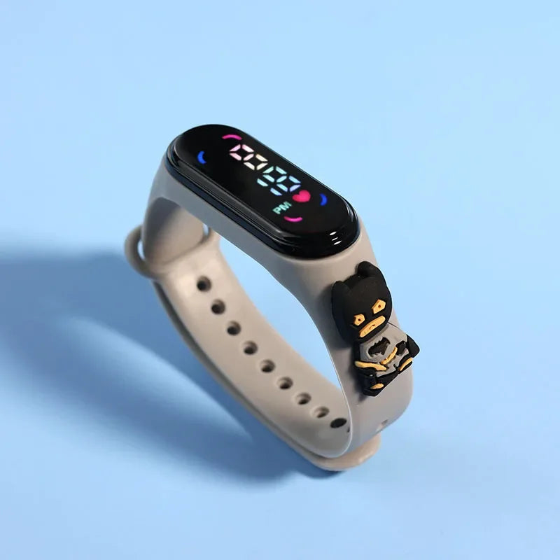 Disney Mickey Children Watches For Girls Electronic Bracelet Sports Touch LED Spiderman Doll Kids Watch Women Waterproof Clock