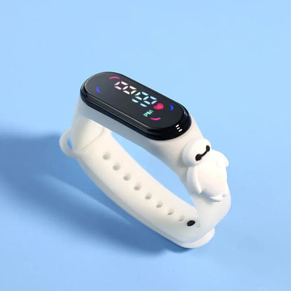 Disney Mickey Children Watches For Girls Electronic Bracelet Sports Touch LED Spiderman Doll Kids Watch Women Waterproof Clock
