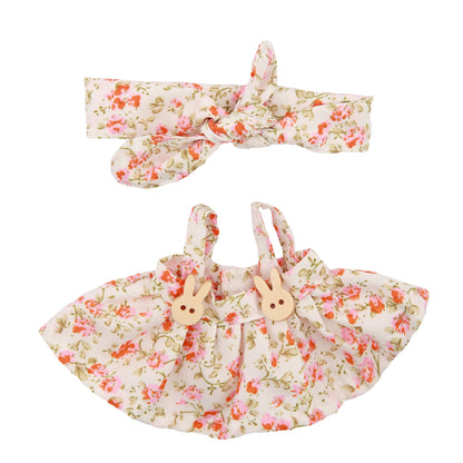 Plush Vinyl Face Labubu Doll Clothes Skirts Plush Bag Charm Little Clothes Hairband Girl Juguates&Doll Accessories Fashion Toys