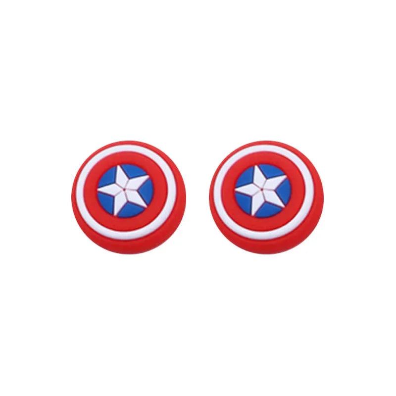 1pair Disney SpiderMan Deadpool Thumb Grip Cap Cover Playstation PS5 PS4 Xbox Series Cartoon Gameing Controller Accessories Gift