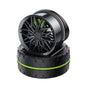 Air Freshener Diffuser Solar Powered Rotating Car Purifier Simulated Wheels Wheel Shape Fragrance Auto Aroma Diffuser Home Deco
