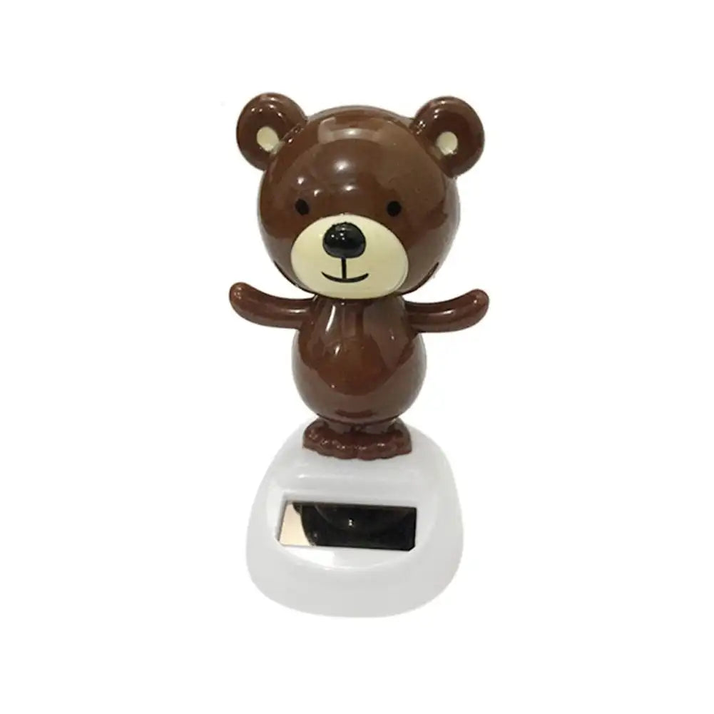 Car Interior Solar Dancing Toy Cute Swinging Animals Dashboard Ornament Auto Home Decoration Solar Powered for Baby Child Gifts